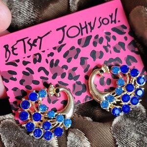 Betsy Johnson Peacock Earrings